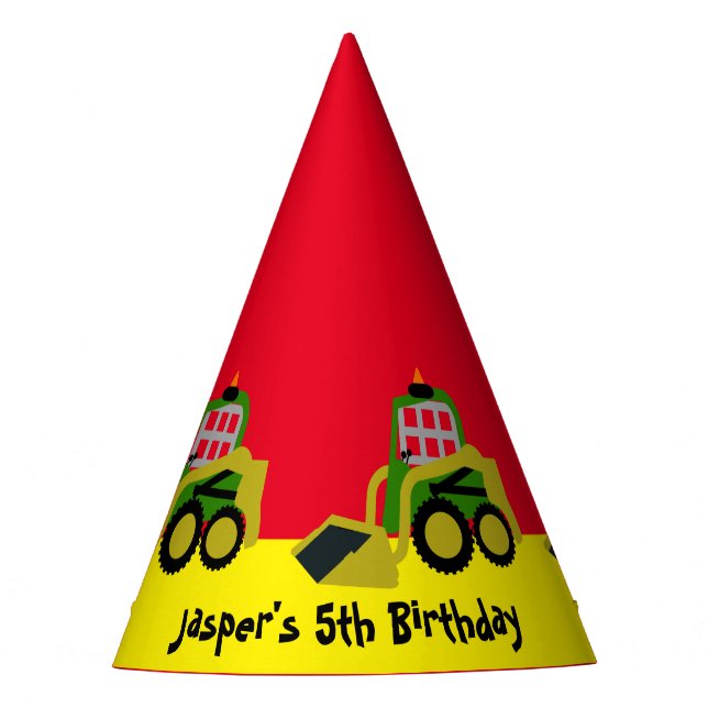 Chapéu De Festa Escavador Bobcat (Frente)