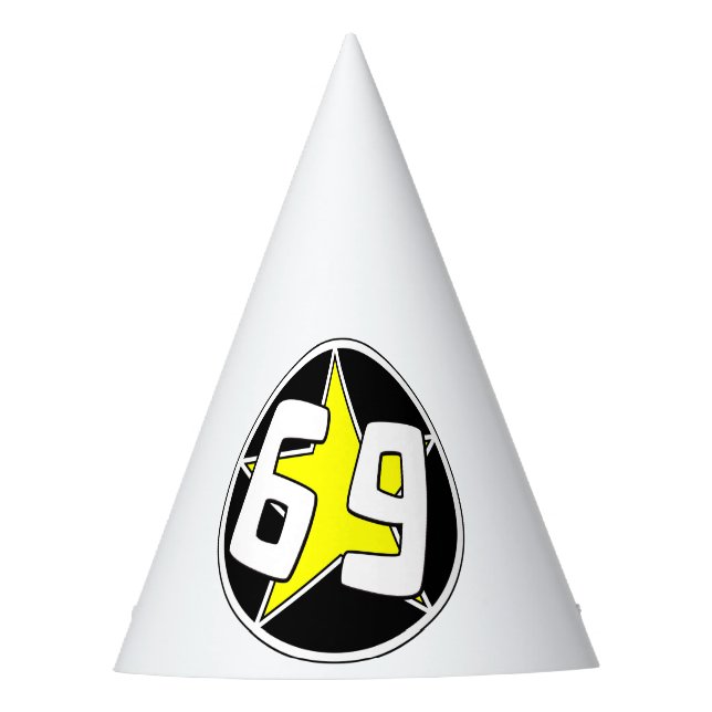 Chapéu De Festa Estrela Amarela 69 (Frente)