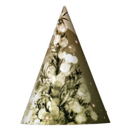 Chapéu De Festa Estrelas Shinle Sparkle da Árvore do Ouro de Natal