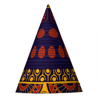 Chapéu De Festa Etno Tribal: Design de padrão sem costura.