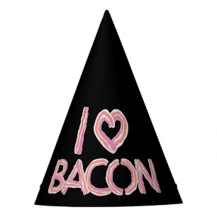 Chapéu De Festa Eu Amo Bacon