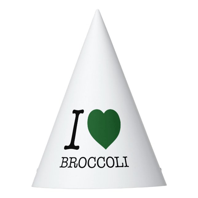 CHAPÉU DE FESTA EU AMO BROCCOLI (Frente)