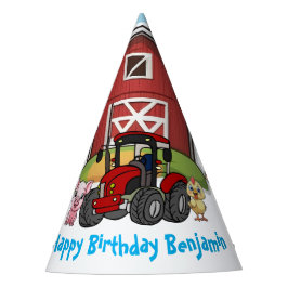 Chapéu De Festa Fábrica de Quintal, Diversão de Animais, Red Barn 