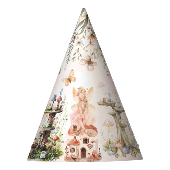 Chapéu De Festa Fada Fada Fada Encantada Festa de Cogumelo (Frente)