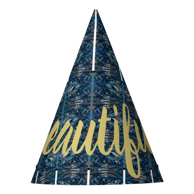 Chapéu De Festa Faixa Azul Linda Hatsby Poeta Adiela Akoo - (Frente)