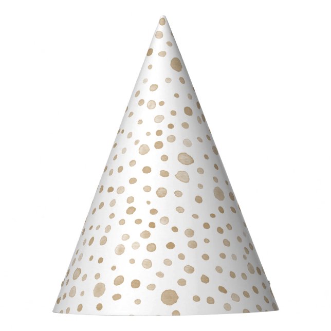Chapéu De Festa Fawn Confetti Watercolor Party Hat (Frente)
