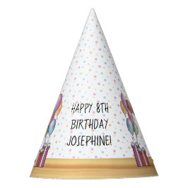 Chapéu De Festa Fawn Pug Dog Pastéis Coloridos Feliz Aniversário