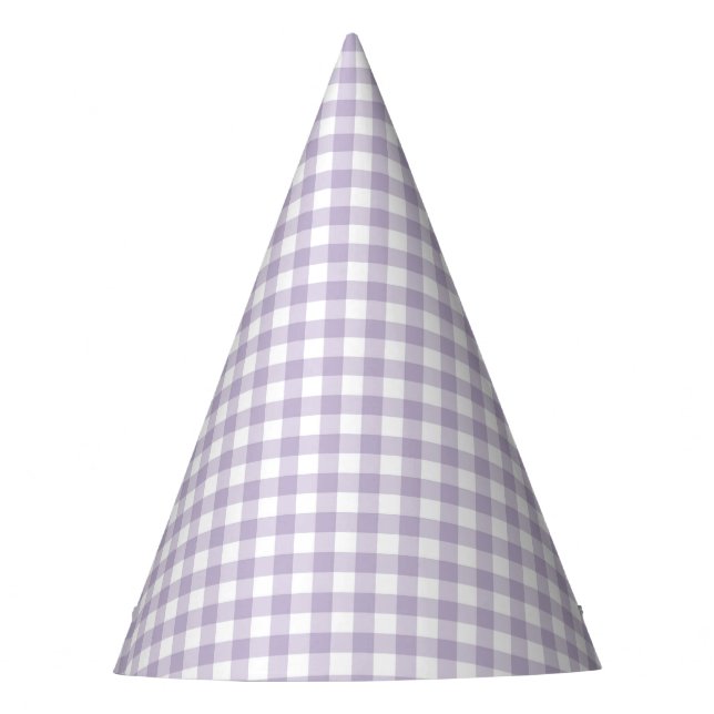 Chapéu De Festa Faye e Lauren Purple Gingham (Frente)