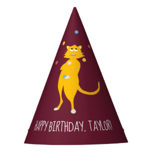 Chapéu De Festa Fazendo malabarismo com gatas personalizadas