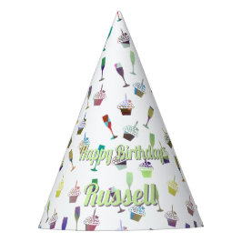 Chapéu De Festa Feliz Aniversário Adulto de Qualquer Idade Padrão 
