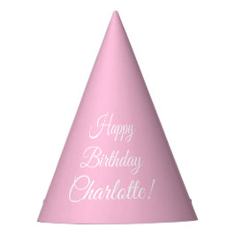 Chapéu De Festa Feliz Aniversário com nome de script personalizado