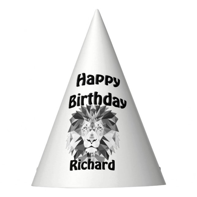 Chapéu De Festa Feliz Aniversário do Festa do Leão (Frente)