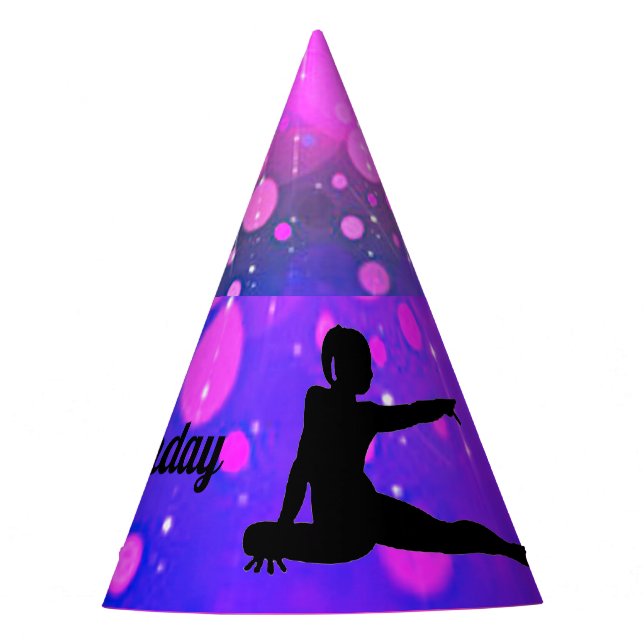 Chapéu De Festa Feliz Aniversário, ginástica Personalizada Festa H (Frente)