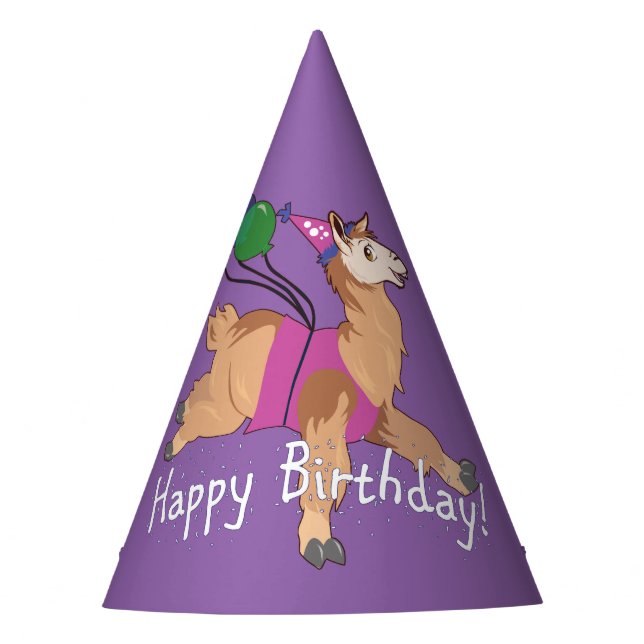 Chapéu De Festa Feliz aniversário, Llama! (Frente)