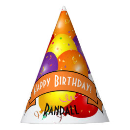 Chapéu De Festa Feliz Aniversário - Modelo do Pacote Colorido do B