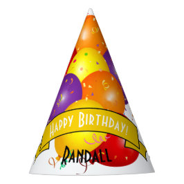 Chapéu De Festa Feliz Aniversário - Modelo do Pacote Colorido do B