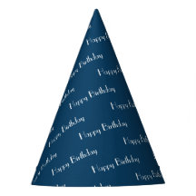 Feliz Aniversário Padrão de Texto Personalizado Az