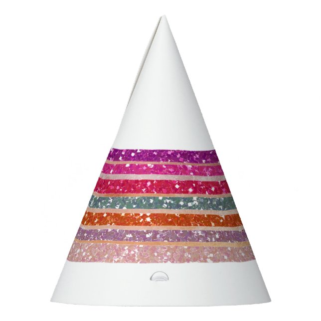 Chapéu De Festa Festa Arco-íris que termina (Esquerda)