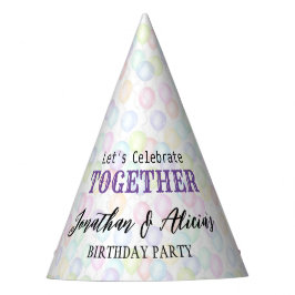 Chapéu De Festa Festa de aniversário Colorida do Balão Arco-Íris