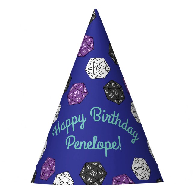 Chapéu De Festa Festa de Aniversário de criança de 20 DND Games de (Frente)