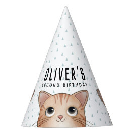 Chapéu De Festa Festa de aniversário de crianças com gatos pequeno