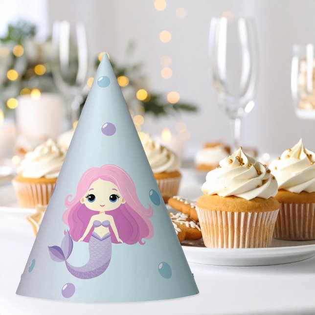 Chapéu De Festa Festa de aniversário de Sereia Bonita (Criador carregado)