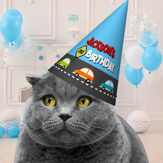 Chapéu De Festa Festa de aniversário Race Cars Boy (Criador carregado)