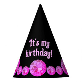 Chapéu De Festa Festa de Gems Rosa Hat