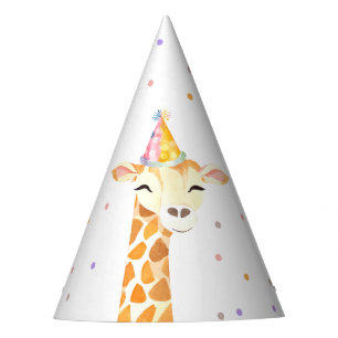 Chapéu De Festa Festa de Giraffe Animal Safari Selva Hat
