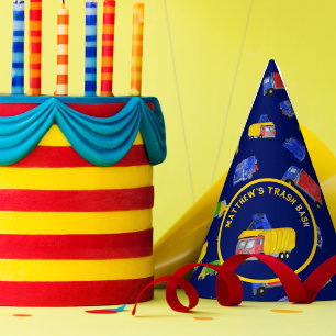 Chapéu De Festa Festa de Lixo dos Meninos de Caminhões de Lixo Pin