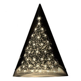 Chapéu De Festa Festa de Natal Árvore Brilhante Dourada Inverno Pr