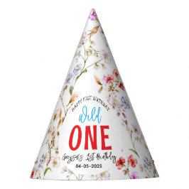 Chapéu De Festa Festa de primeiro aniversario de Flores Selvagens