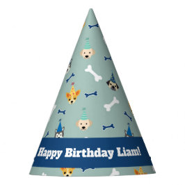 Chapéu De Festa Festa de Puppy, Azul e Verde