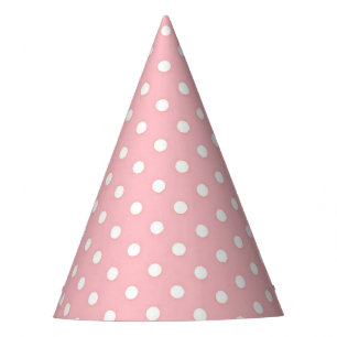 Chapéu De Festa Festa Pinky Pink White Dots Hat
