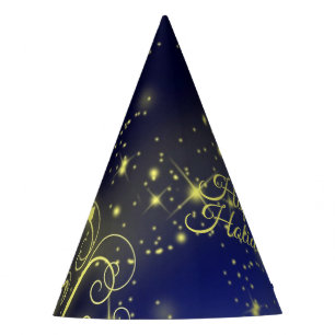 Chapéu De Festa Festas de Árvore de Natal Douradas Estrelas Marinh