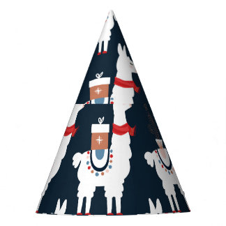 Chapéu De Festa Festivo Lhamas: Apreciação do Padrão de Natal