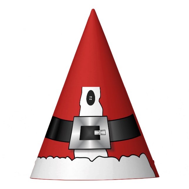 Chapéu De Festa Festivo Retro natal terno vermelho Papai Noel (Frente)