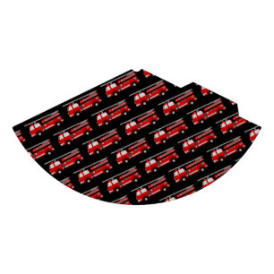 Chapéu De Festa Fire Truck Padrão Black Fireman Party Hat