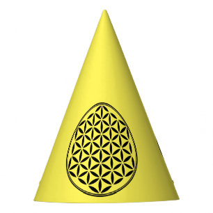 Chapéu De Festa FLOR DA VIDA - Símbolo de Geometria Sagrado cheio