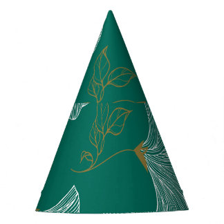 Chapéu De Festa Flores Decorativas Padrão Sem Olhos