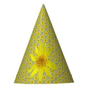 Chapéu De Festa Flores do amarelo do partido de jardim em alguma