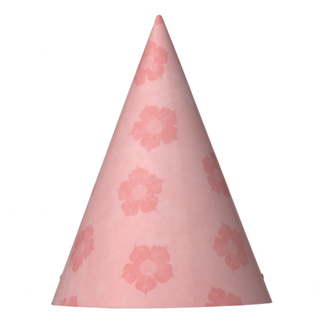 Chapéu De Festa Flores Rosa (Frente)