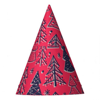 Chapéu De Festa Floresta de Natal: Papel de Wallpaper Silhouette d