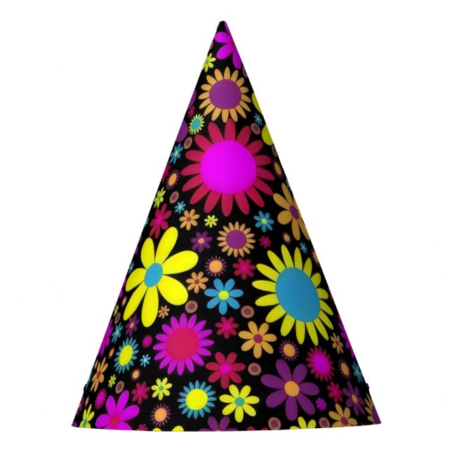 Chapéu De Festa Flower Power (Frente)