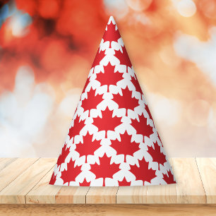 Chapéu De Festa Folha de Mapeamento do Dia do Canadá