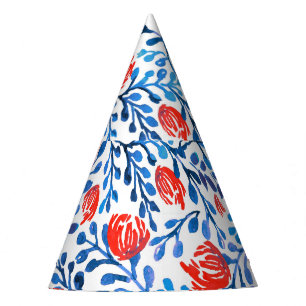 Chapéu De Festa Folhas Florais: Padrão Natural Invisível