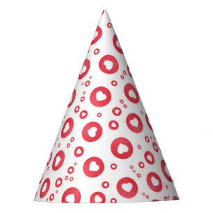 Chapéu De Festa Forever Heart Dots Party Hat