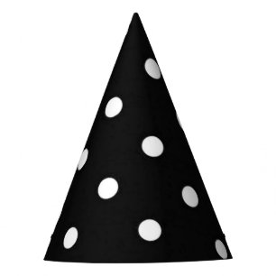 Chapéu De Festa Forma preto e branco do encanto das bolinhas