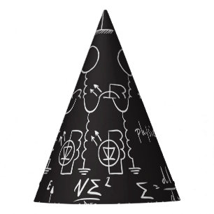 Chapéu De Festa Fórmulas Científicas: Padrão de Cálculos do Quadro