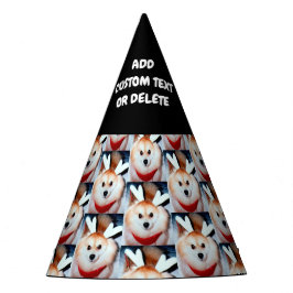 Chapéu De Festa Foto de Cachorro Aniversário DIY